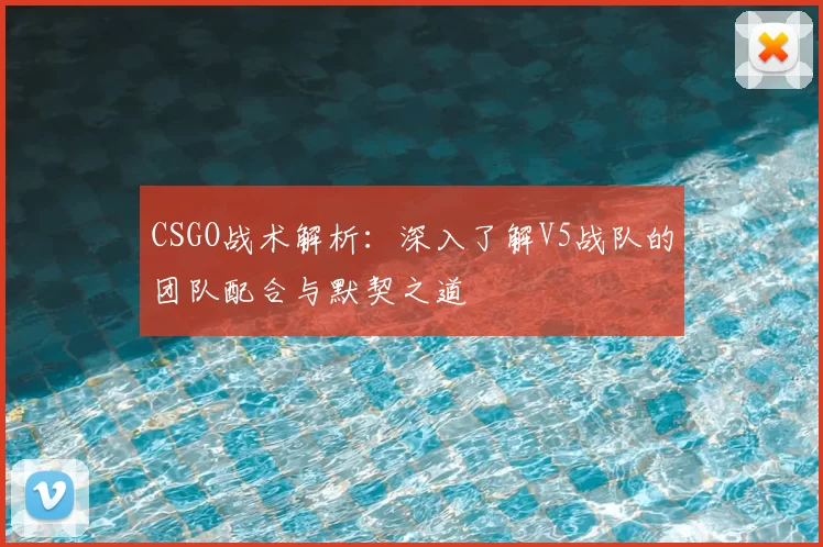 CSGO战术解析：深入了解V5战队的团队配合与默契之道